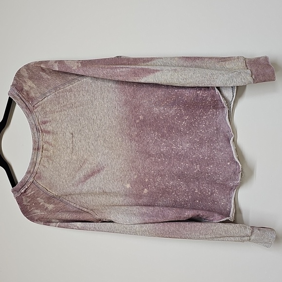 We The Free, Acid Wash Eagle Graphic Sweatshirt, Mauve Gray, Size M, Like New - Picture 6 of 11